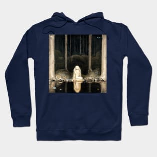 Leap the Elk and Little Princess Cottongrass - John Bauer Hoodie